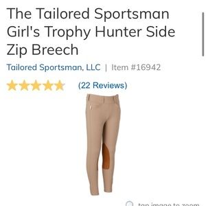 Tailored Sportsman Side Zip Breeches